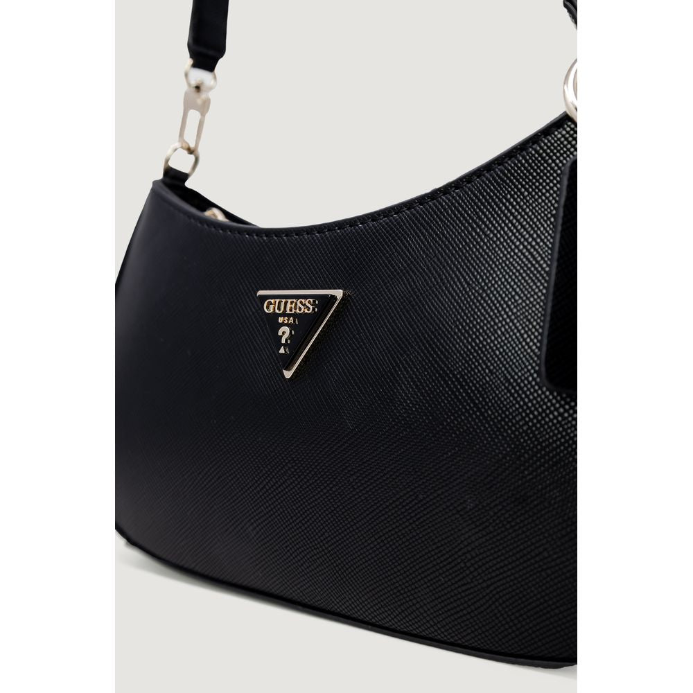 Black Polyester Handbag