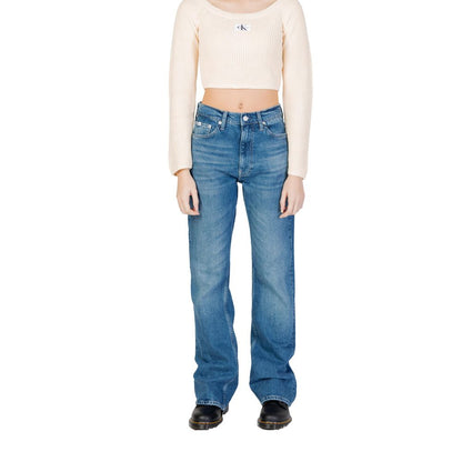 Blue Cotton Mom Jean