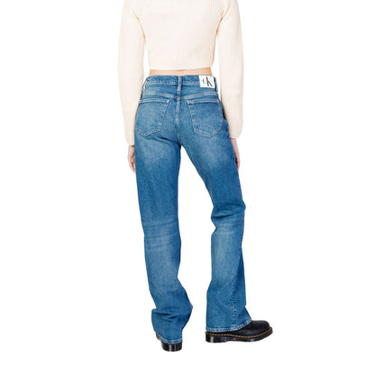 Blue Cotton Mom Jean
