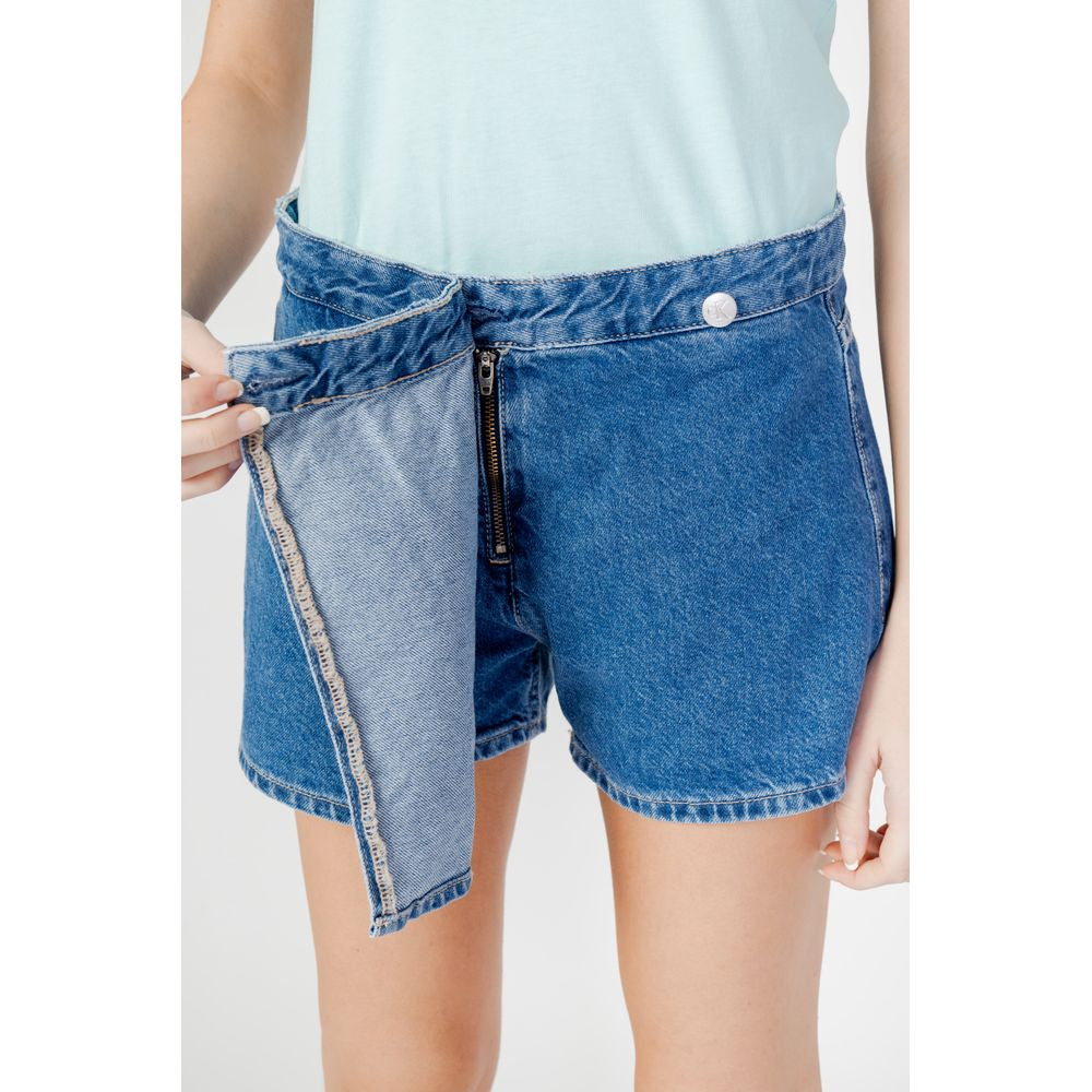 Blue Cotton Short