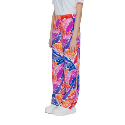 Multicolor Viscose Casual Pants
