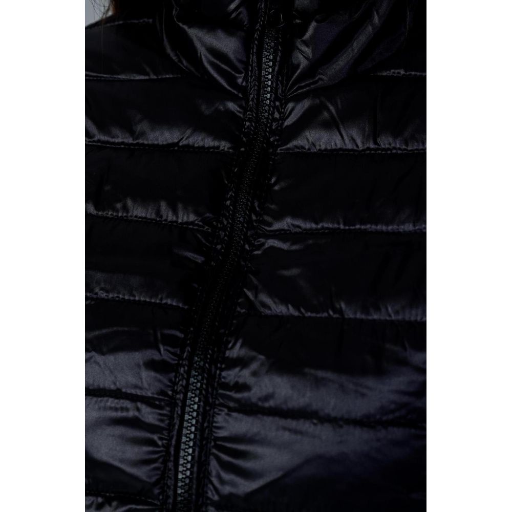 Black Polyester Jackets & Coat