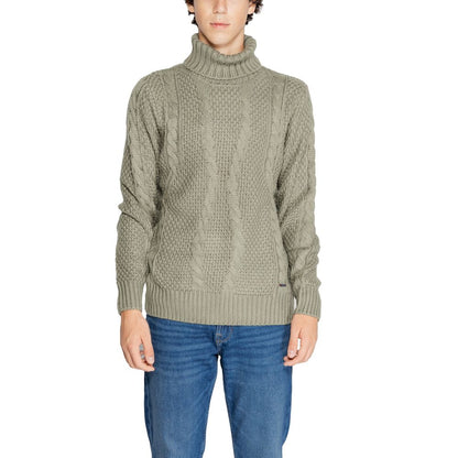 Green Polyester Turtleneck