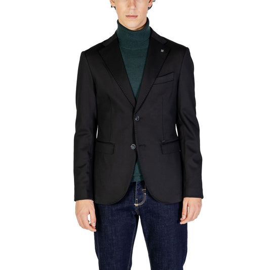 Black Polyester Blazer