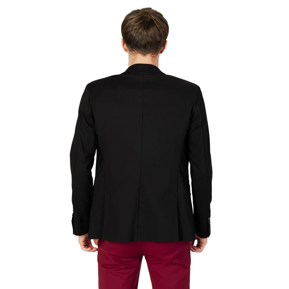 Black Cotton Blazer