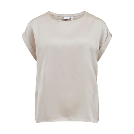 Gold Cotton Tops & T-Shirt