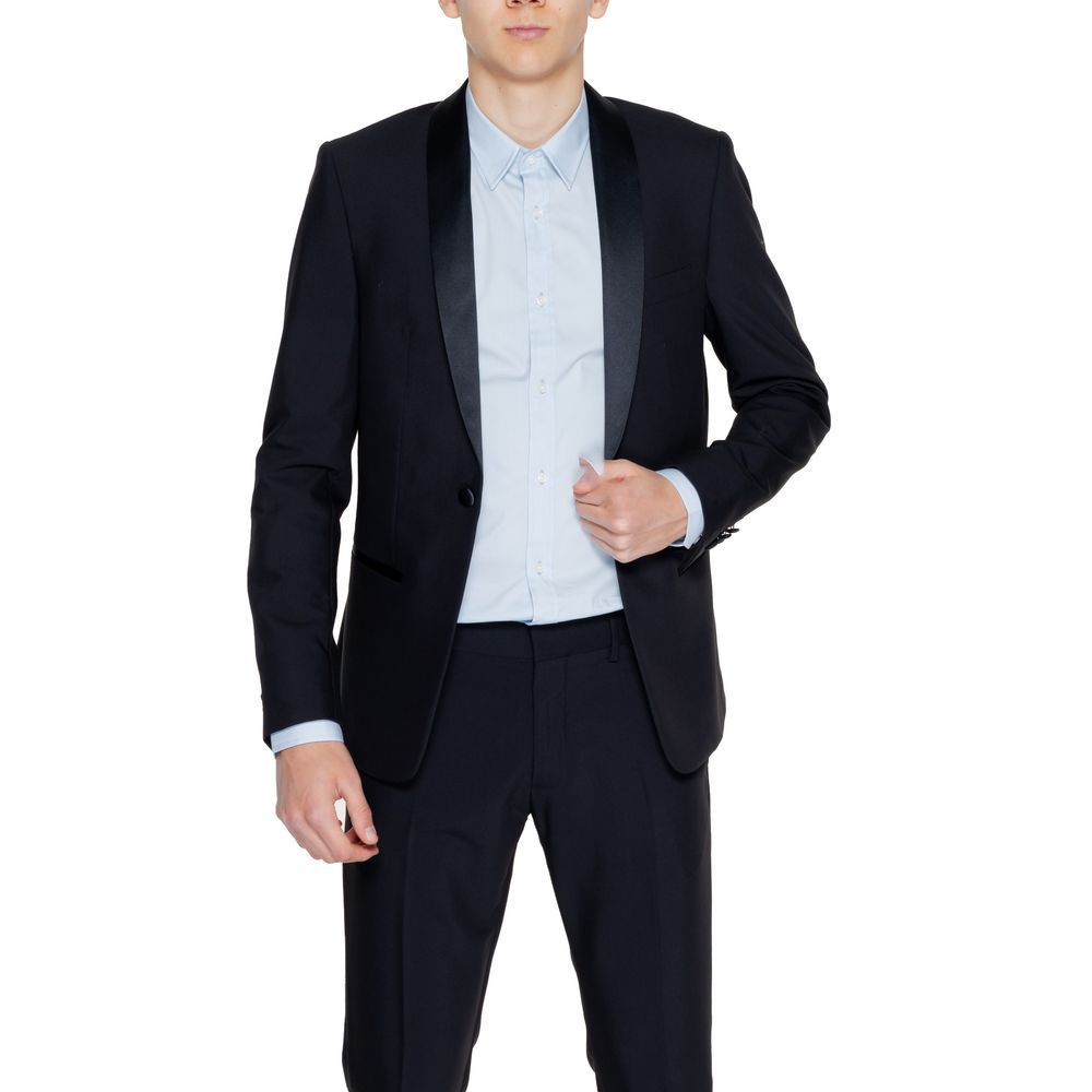 Black Polyester Suit