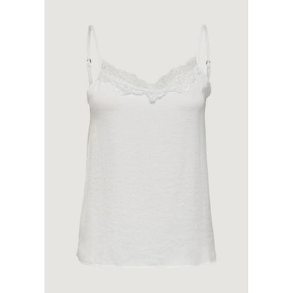 White Polyester Tank Top