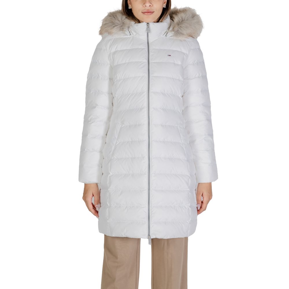 White Recycled Polyester Coat