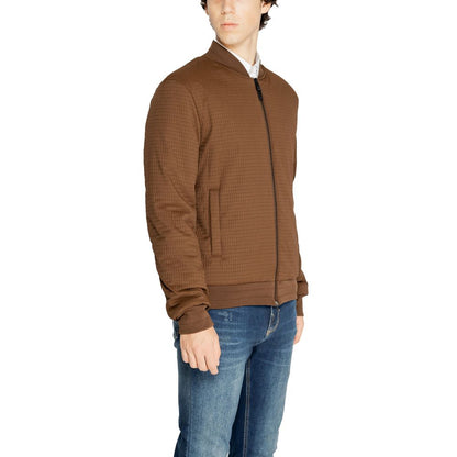 Brown Polyester Bomber