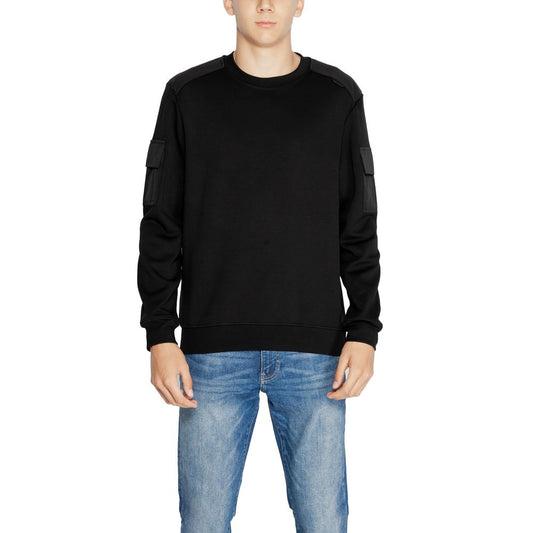 Black Cotton Sweatshirt