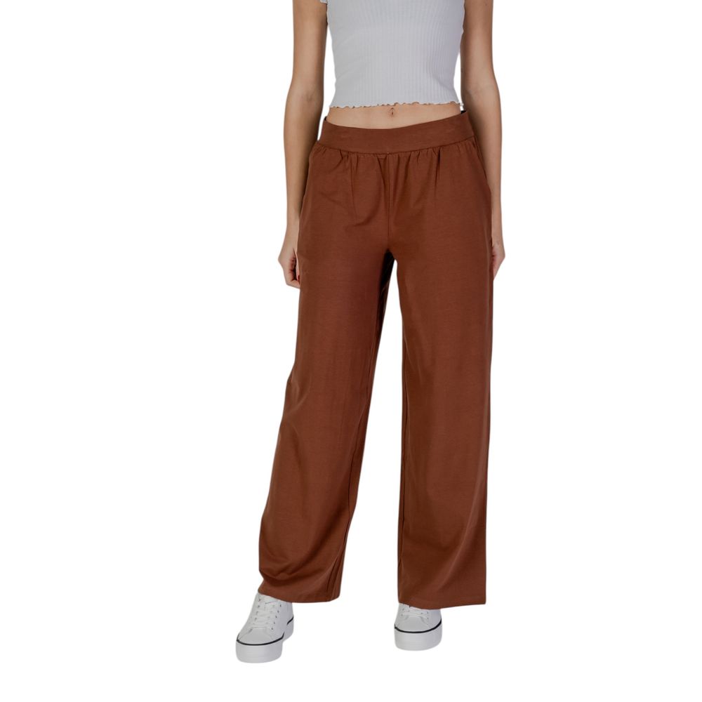 Brown Cotton Jeans & Pant