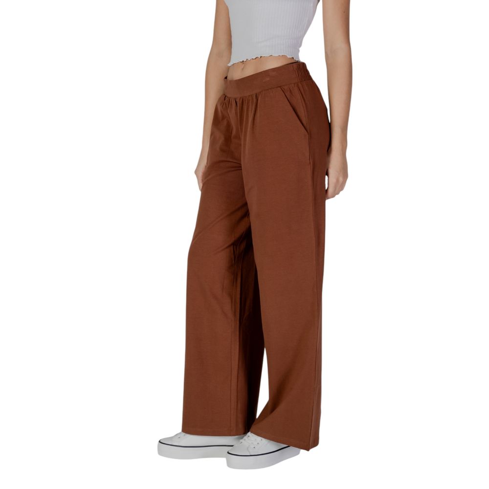 Brown Cotton Jeans & Pant