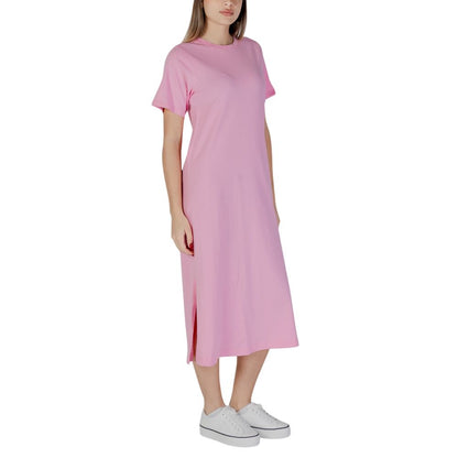 Multicolor Cotton Midi