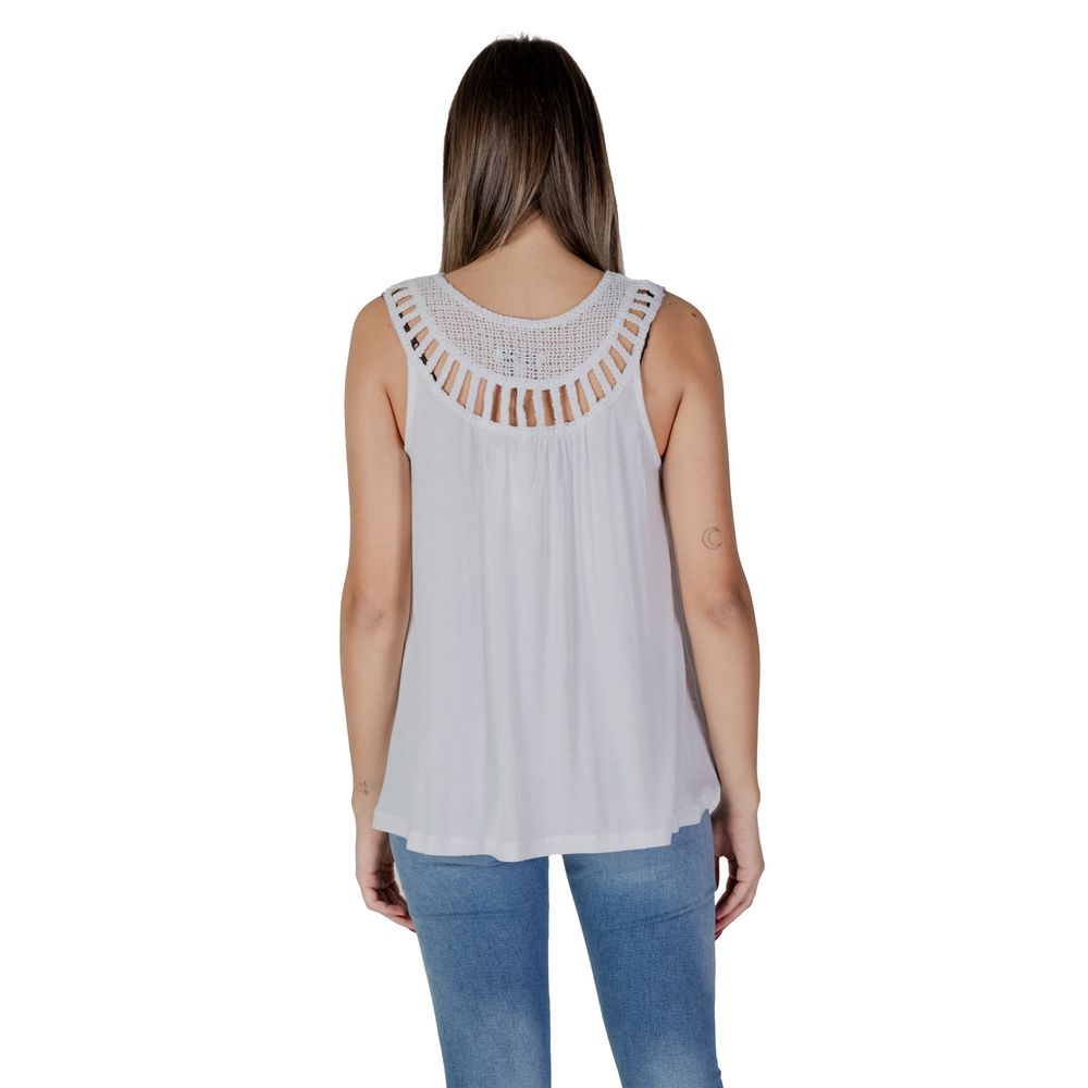 White Viscose Tops & T-Shirt