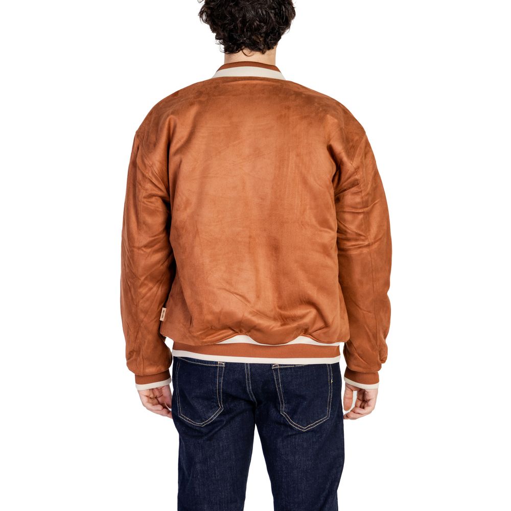 Brown Polyester Bomber