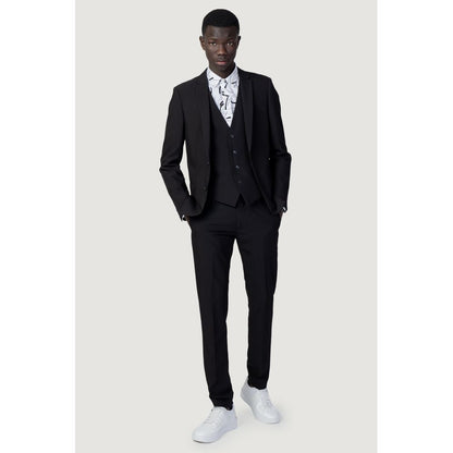 Black Polyester Blazer