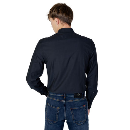 Blue Cotton Dress Shirt