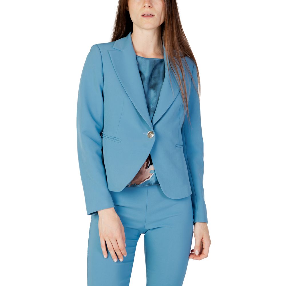 Turquoise Polyester Suits & Blazer