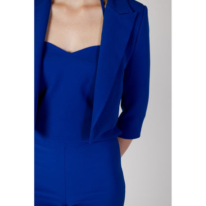 Blue Polyester Suits & Blazer