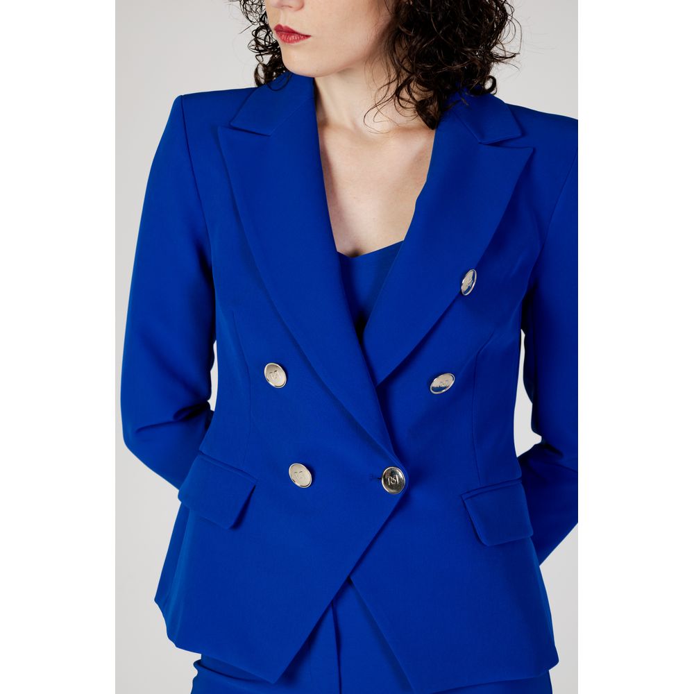 Blue Polyester Suits & Blazer