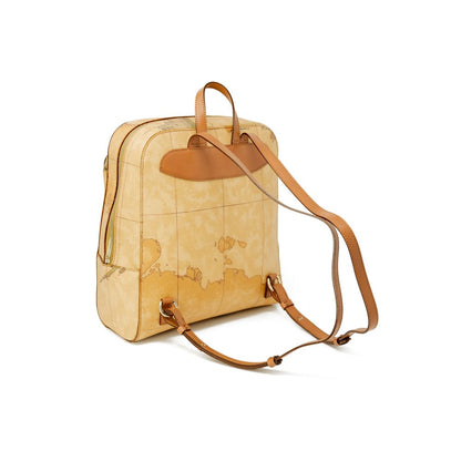 Beige Cotton Backpack