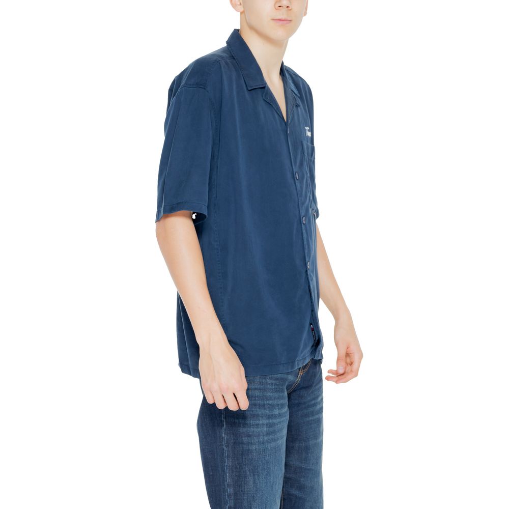 Blue Lyocell Shortsleeve Shirt