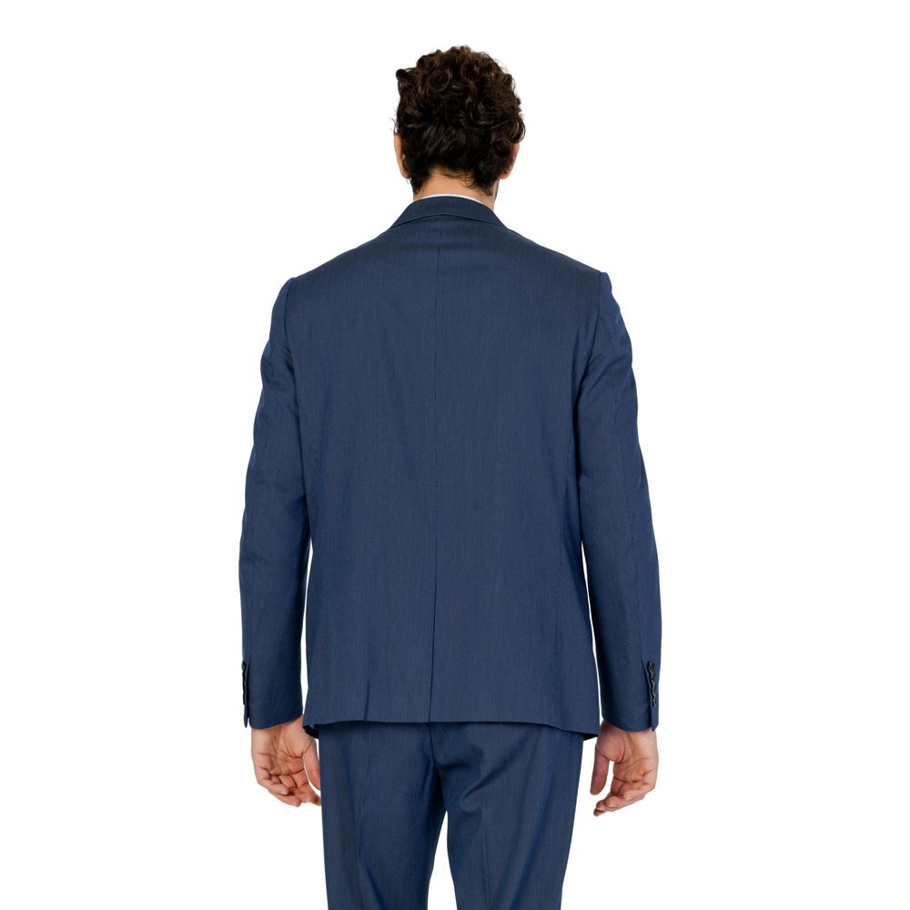 Blue Polyester Suit