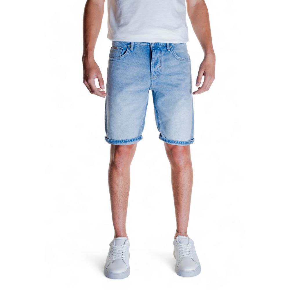 Light Blue Cotton Short