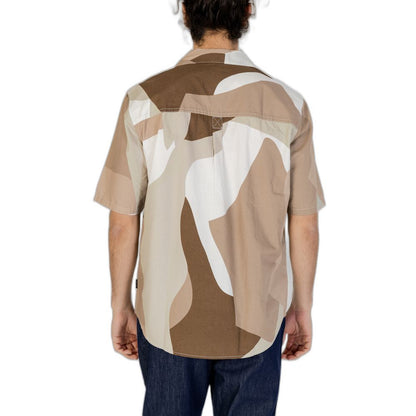 Brown Cotton Shortsleeve Shirt