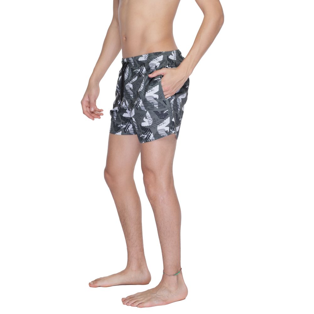 Black Polyester Swimwear