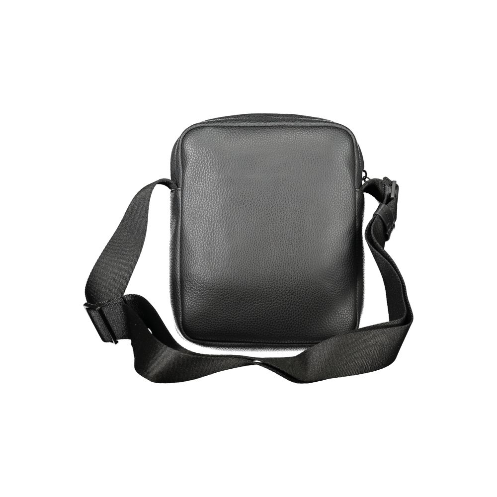 Black Polyester Shoulder Bag