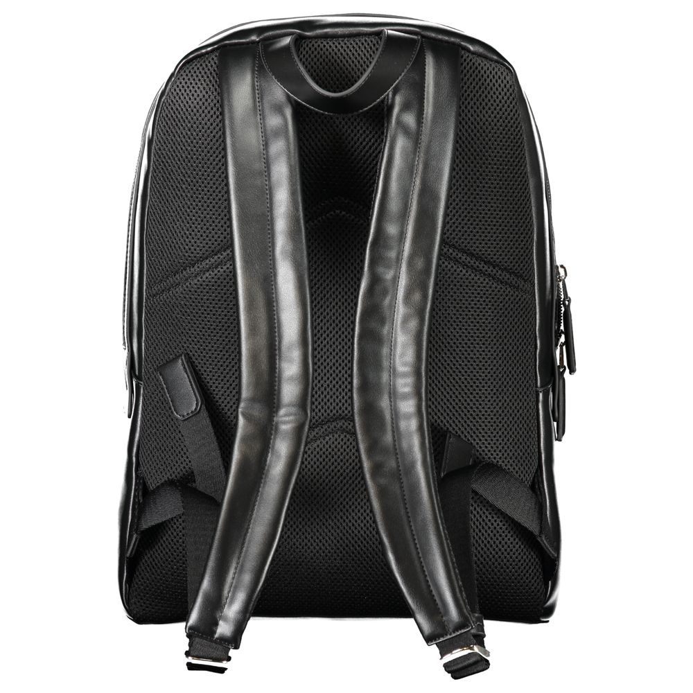 Black Polyester Backpack