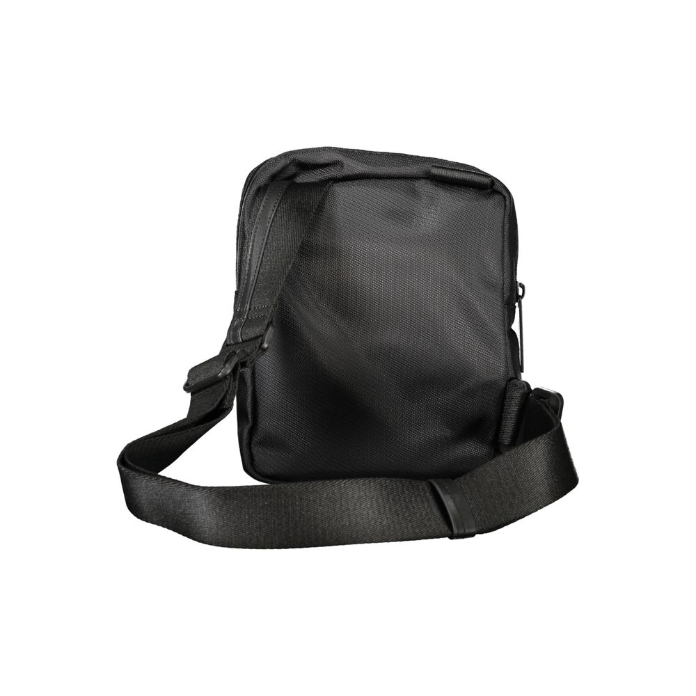 Black Polyester Shoulder Bag