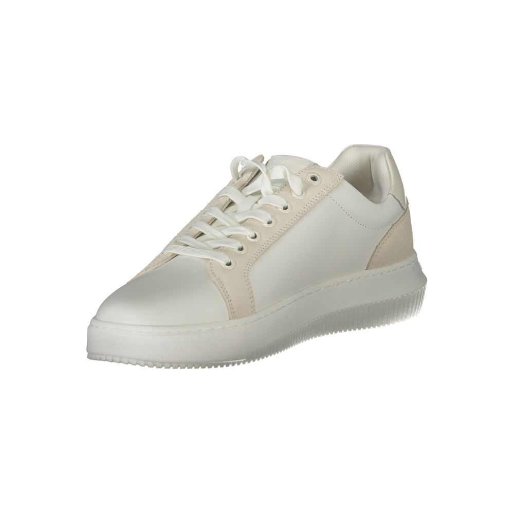 White Polyester Sneaker