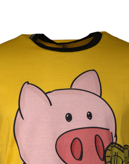 Yellow 2019 Year Of The Pig Short Sleeves T-shirt