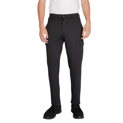 Black Recycled Polyester Joggers (Workout Pants)