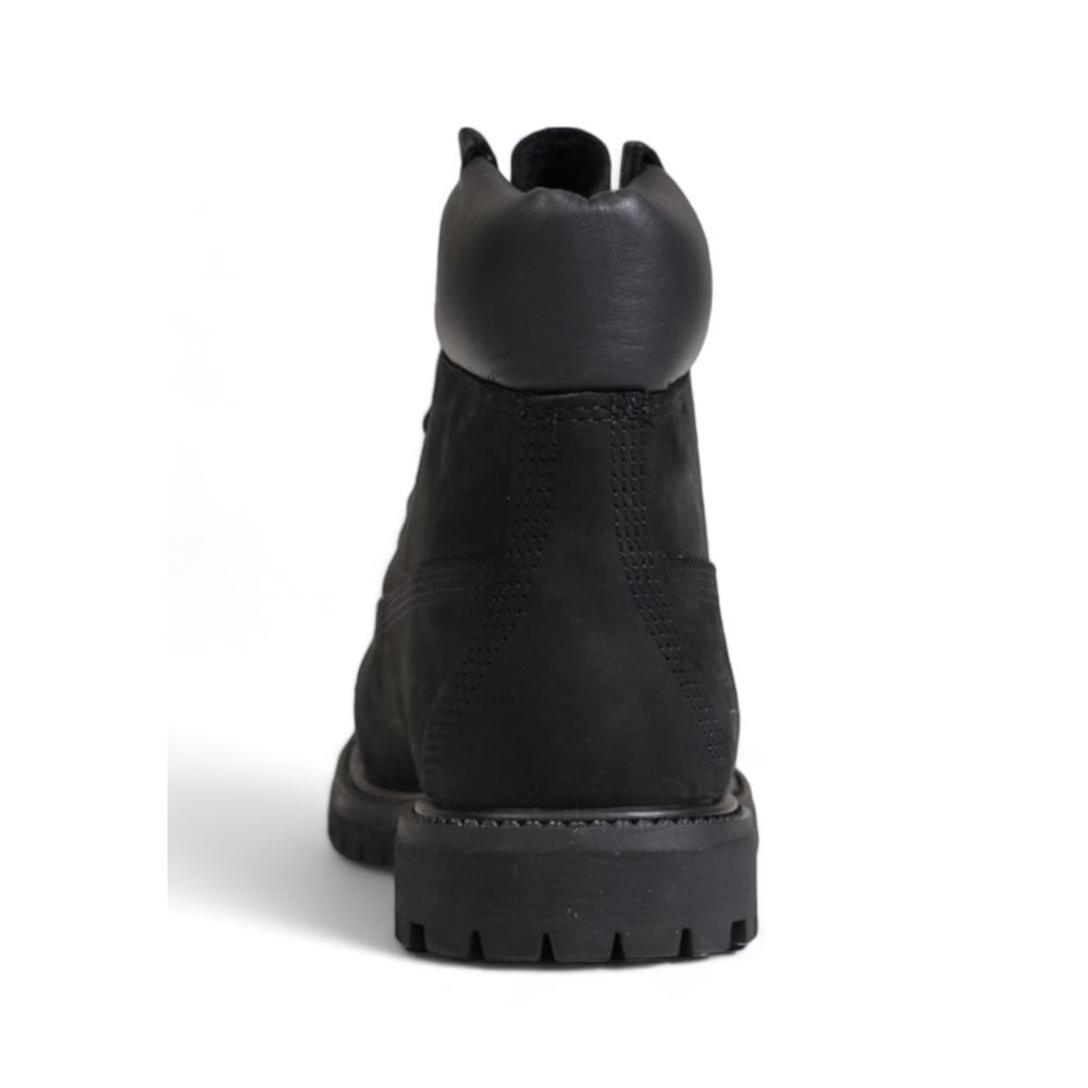 Black Recycled Leather Boot