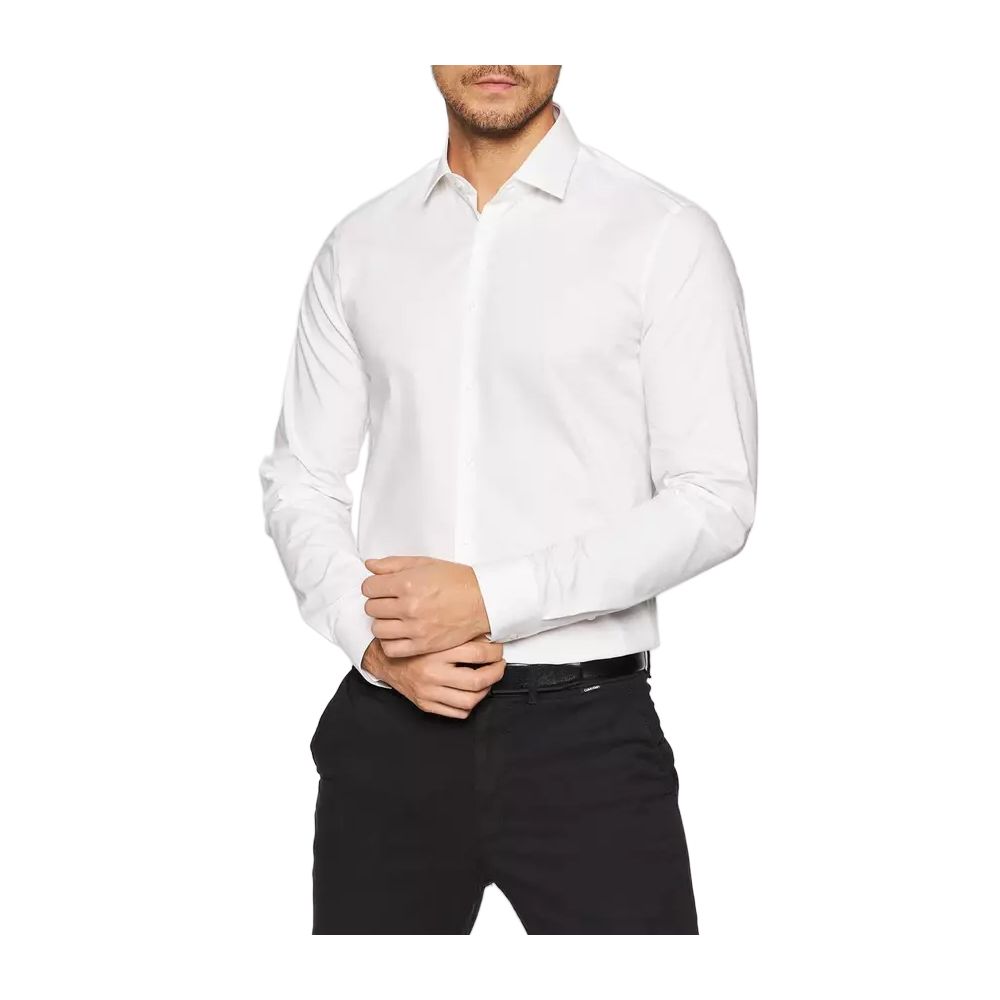 White Cotton Dress Shirt