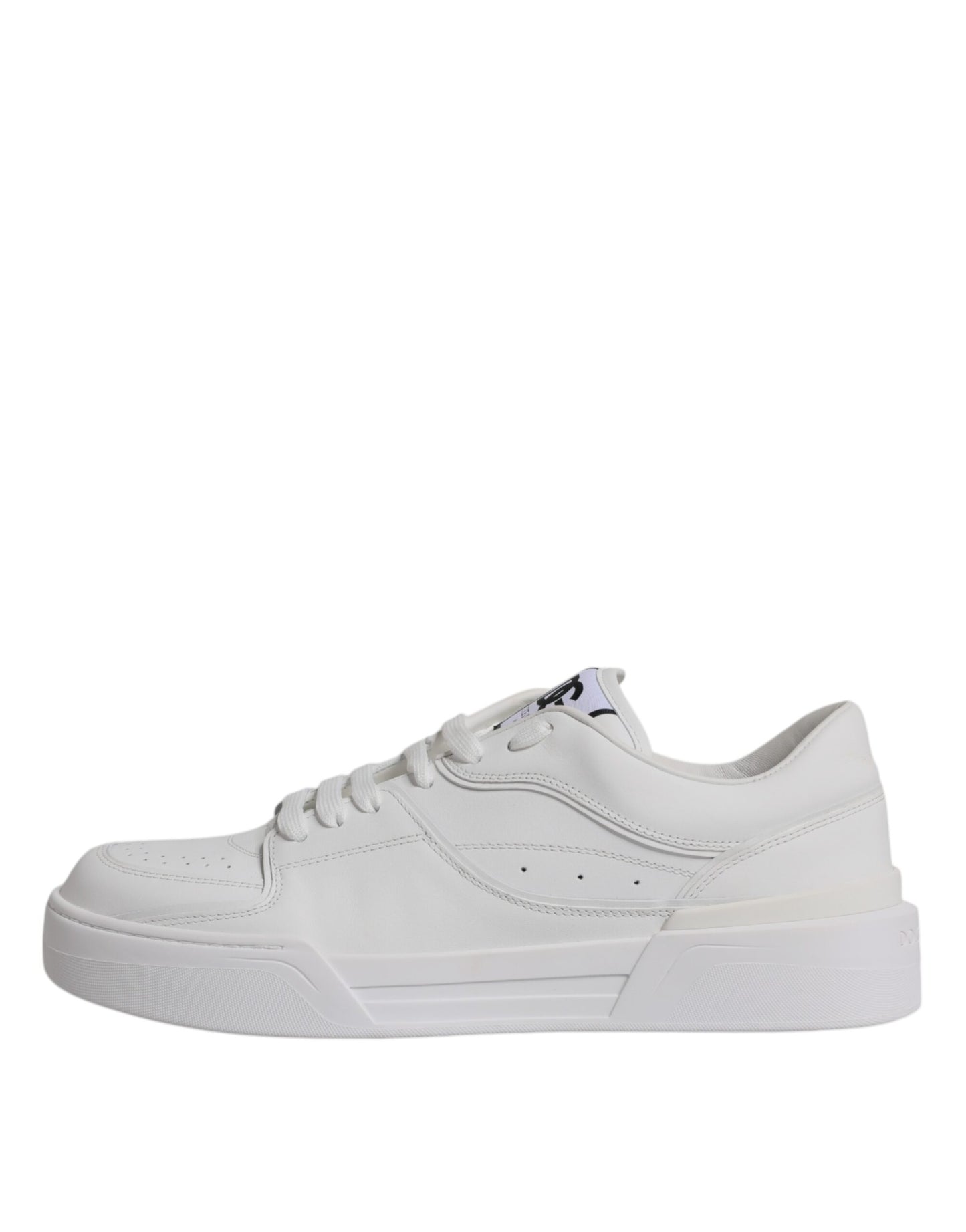 White Miami Leather Low Top Sneakers Shoes