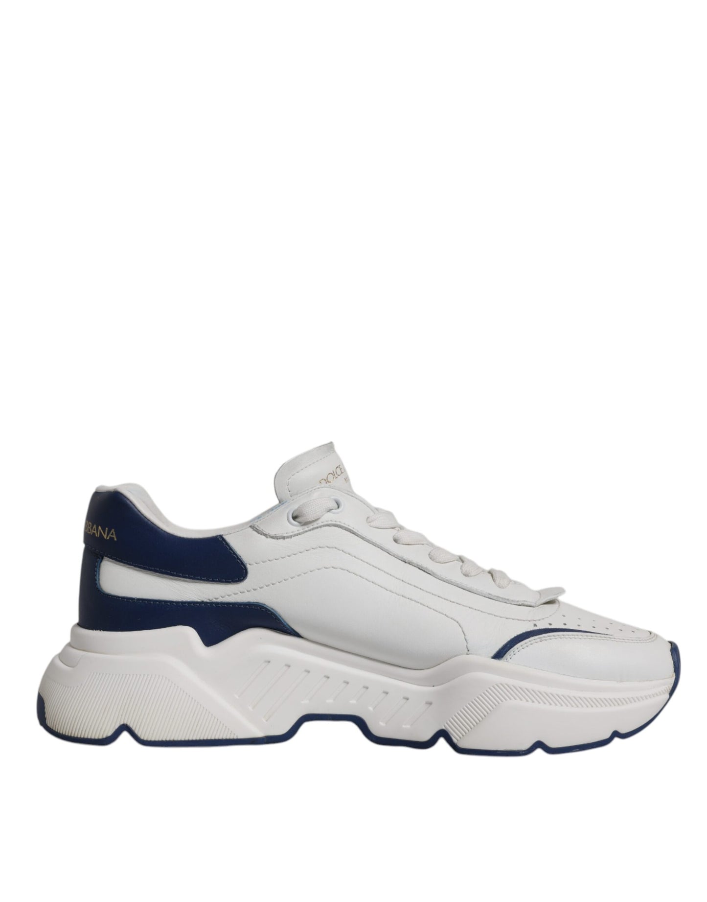 White Blue DAYMASTER Leather Sneakers Shoes