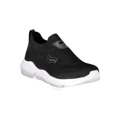 Black Polyester Sneaker