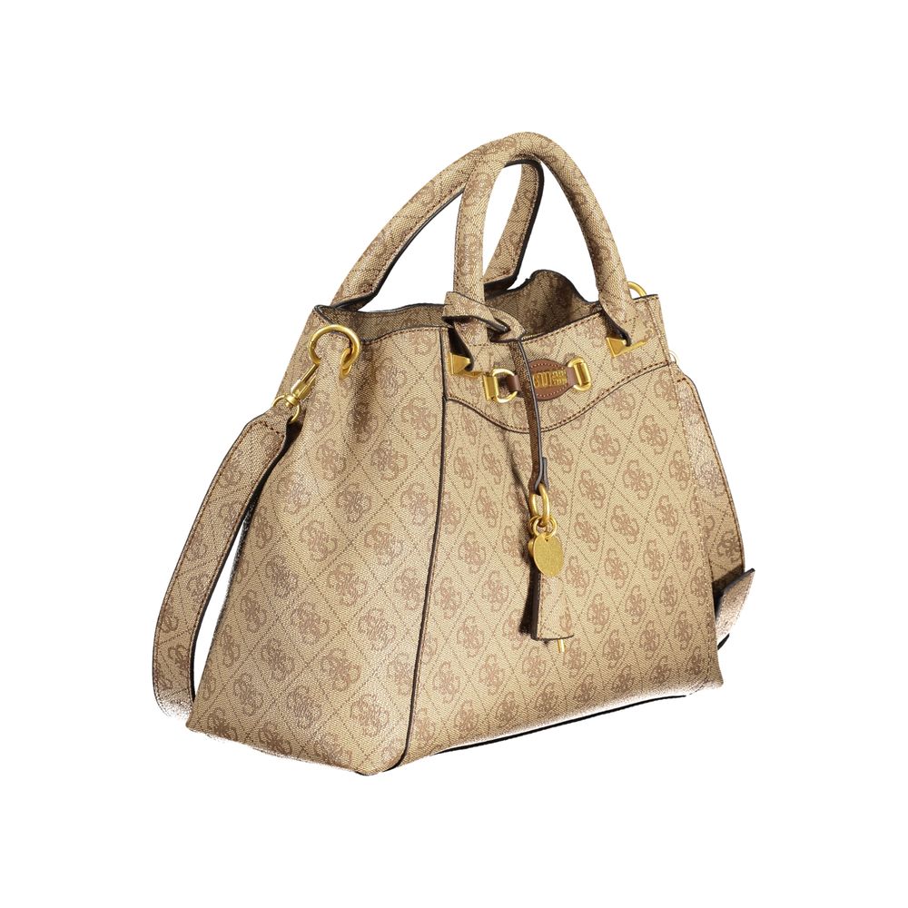 Beige Polyethylene Handbag