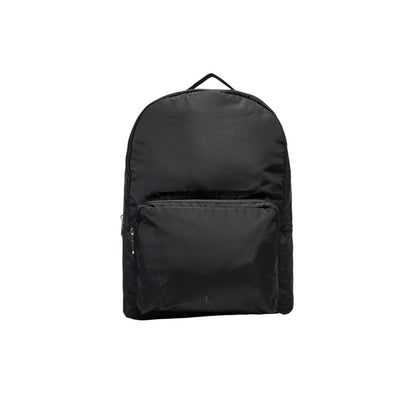 Black Recycled Polyester Backpack