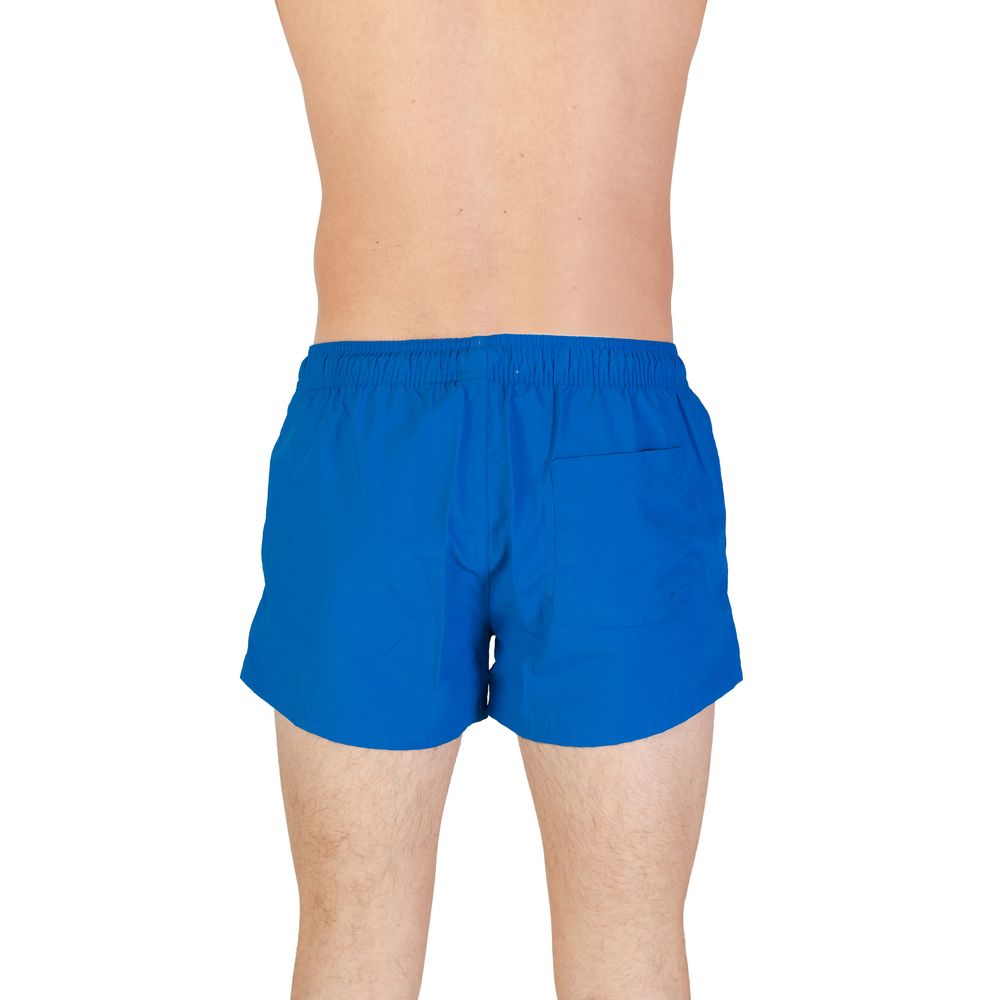 Blue Polyester Swim Short