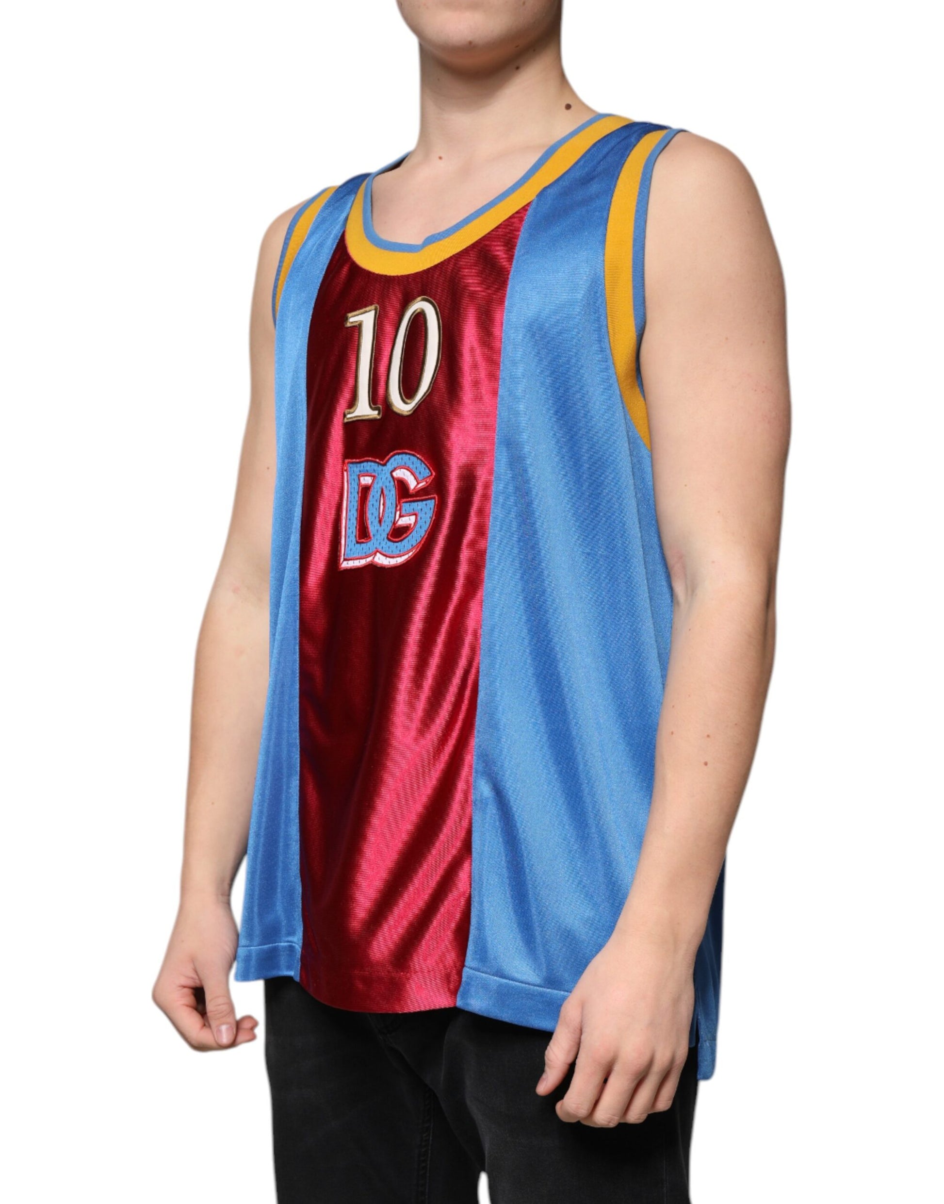 Multicolor Jersey Tank Sleeveless T-shirt