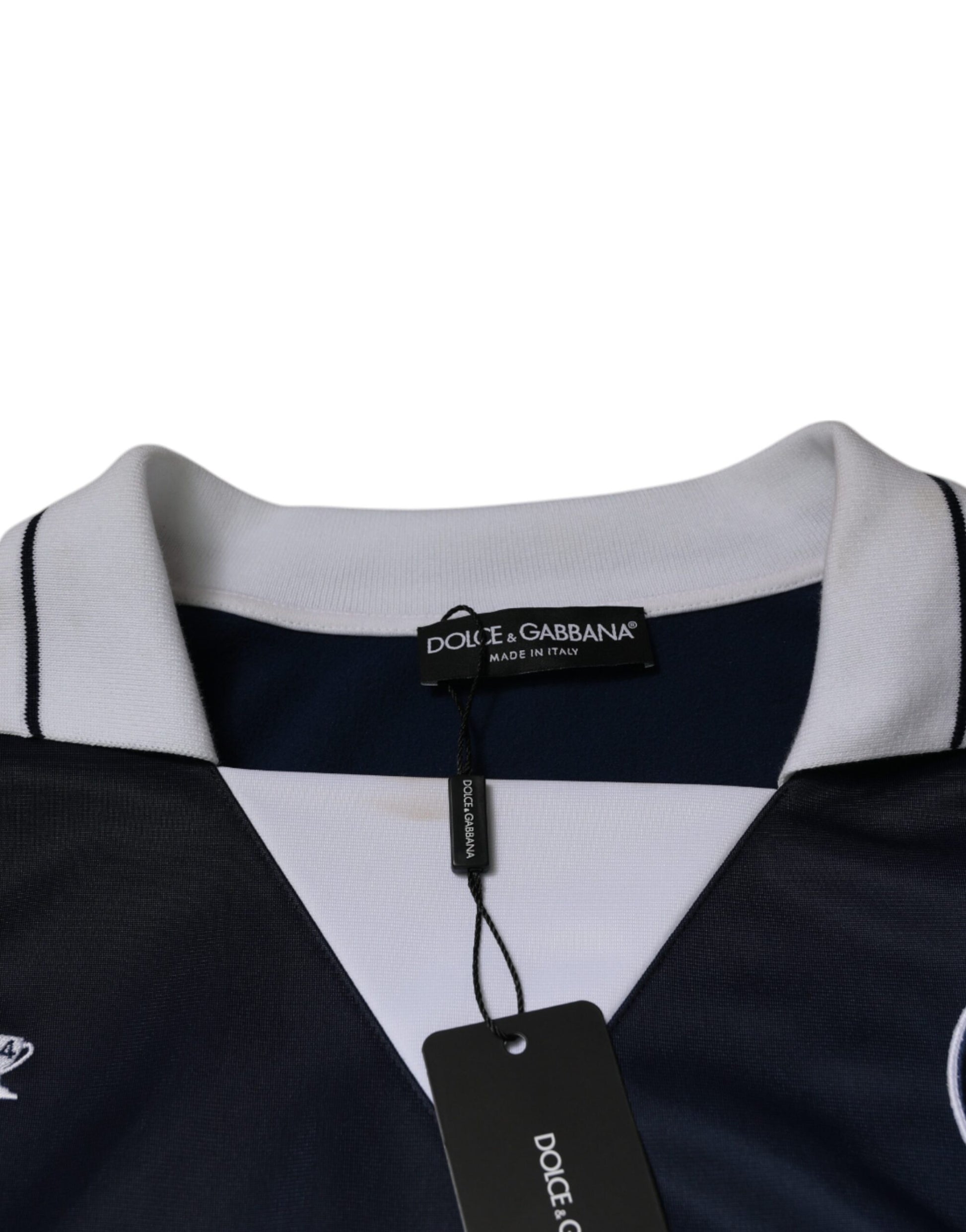 Blue White Milano Long Sleeve Jersey T-shirt