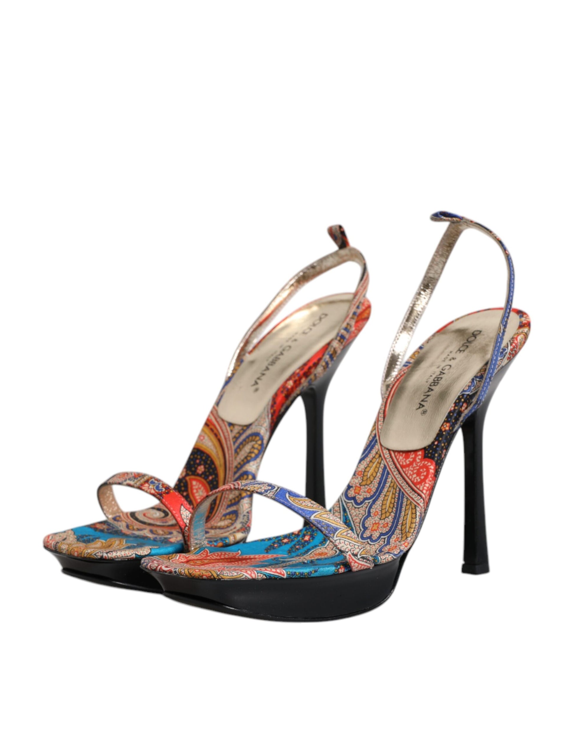 Multicolor Floral High Heels Sandals Shoes