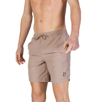 Gray Nylon Swim Short