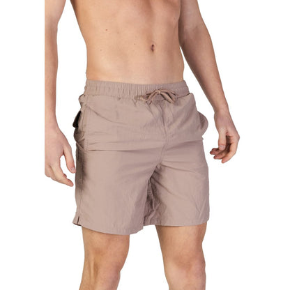 Gray Nylon Swim Short